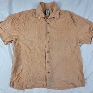 Jamaica Jaxx Authentic Island Style Mens XXL Short Sleeve Silk Shirt Hawaiian